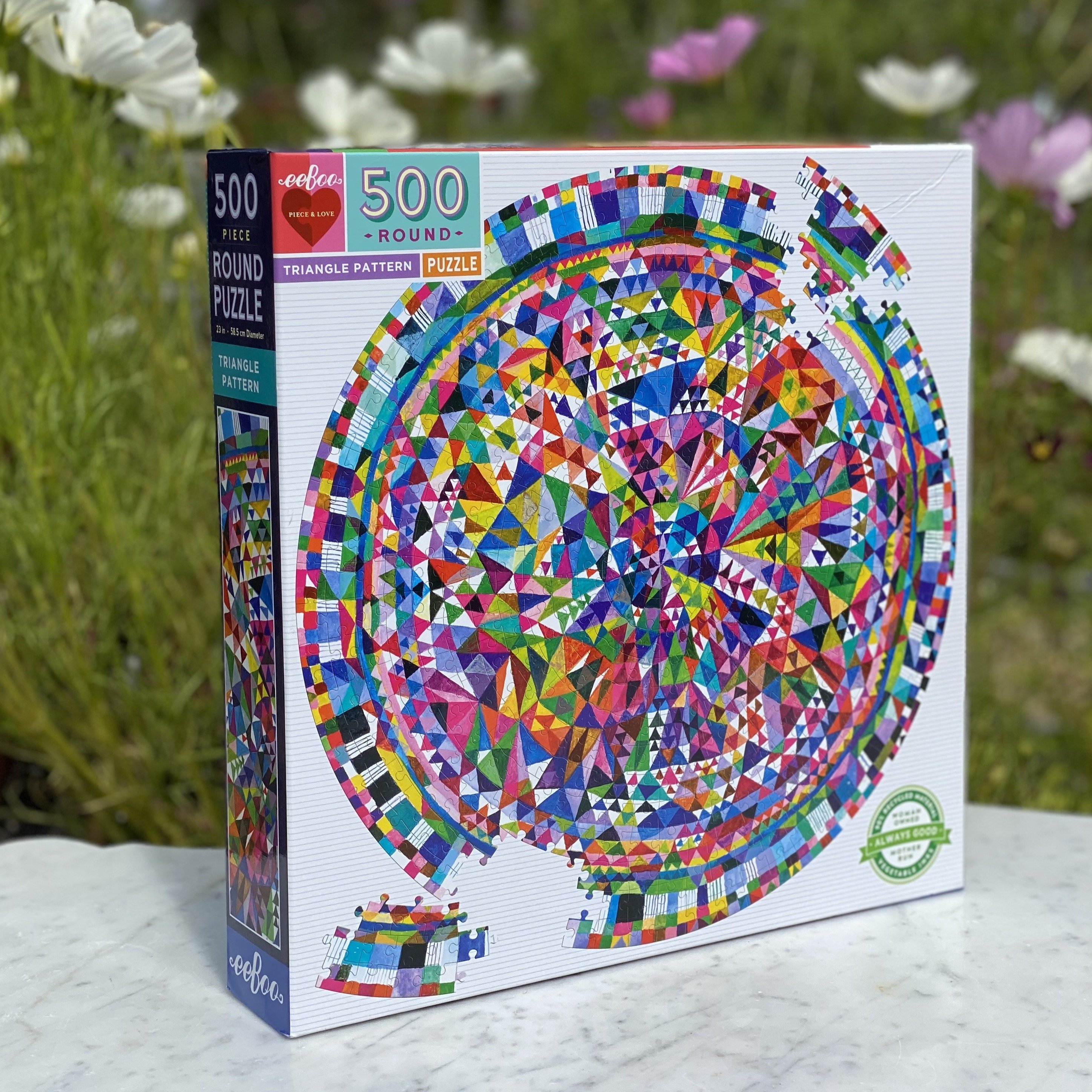 Puzzle redondo Triangle Pattern 500 piezas 4