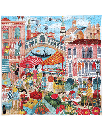 Puzzle Venice Open Market 1.000 piezas