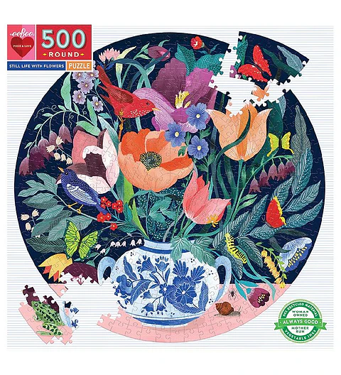 Puzzle redondo Still Life with Flowers 500 piezas