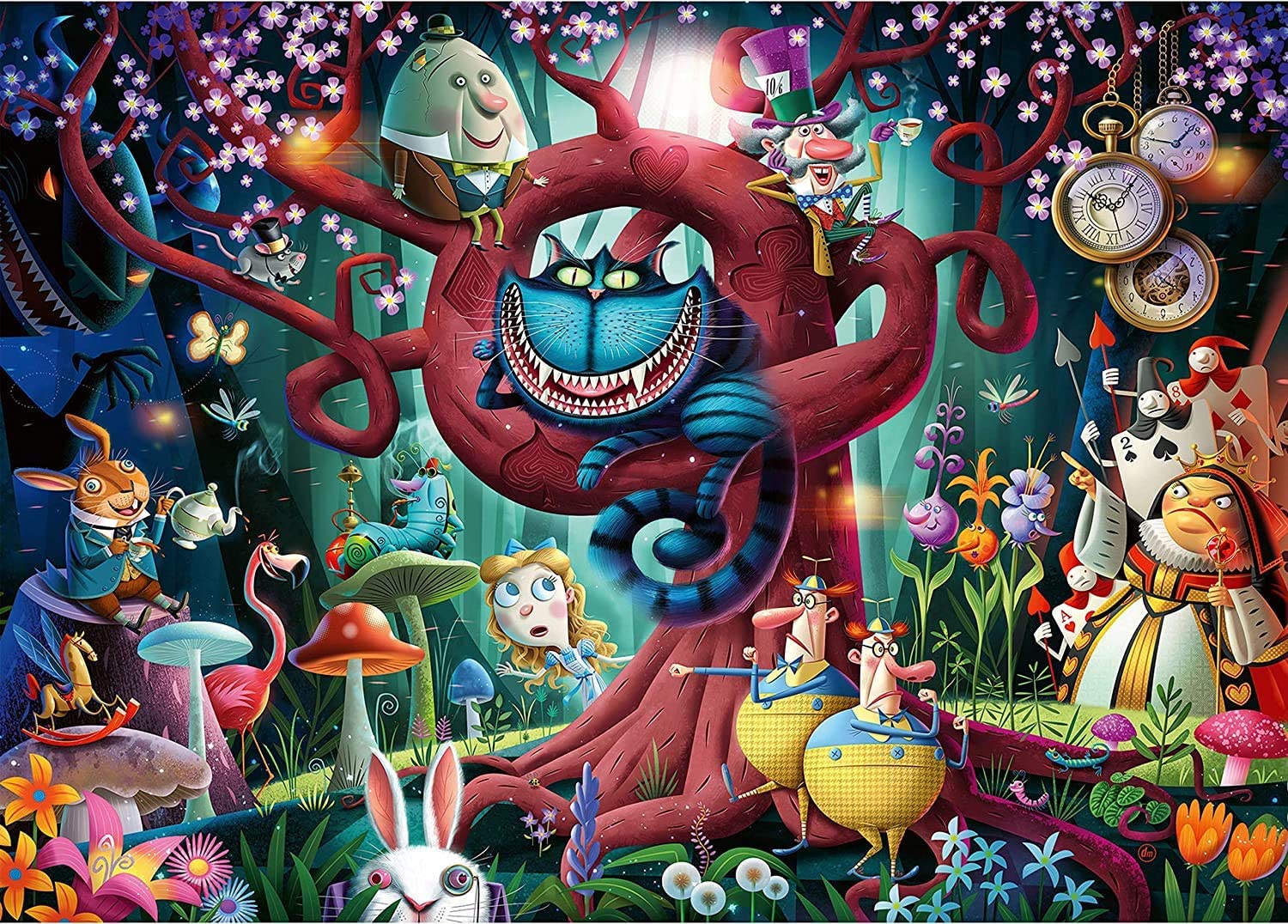 Puzzle We Are All Mad Alice in Wonderland 1.000 pcs 2
