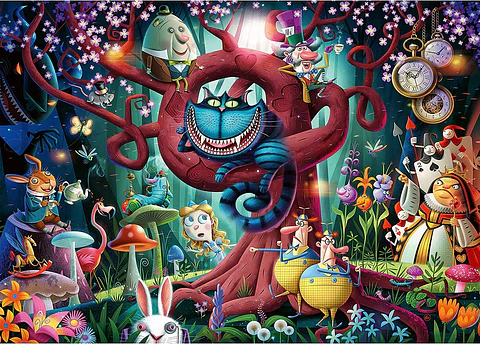 Puzzle We Are All Mad Alice in Wonderland 1.000 pcs