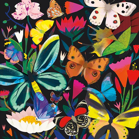 Puzzle Butterflies 500 piezas Glow in the Dark