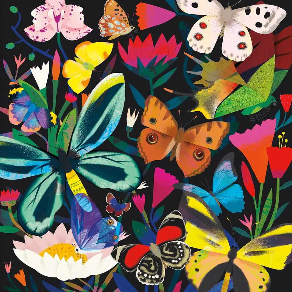 Puzzle Butterflies 500 piezas Glow in the Dark 2