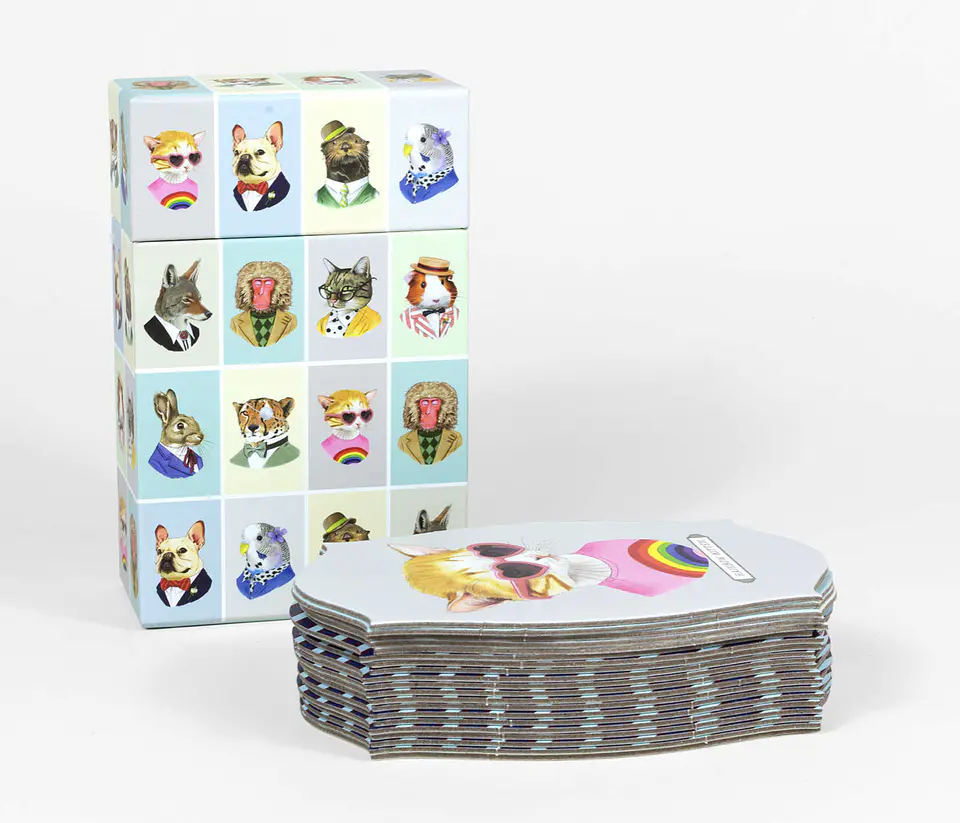 Juego Memory Game 10 pares Animal Portraits 5