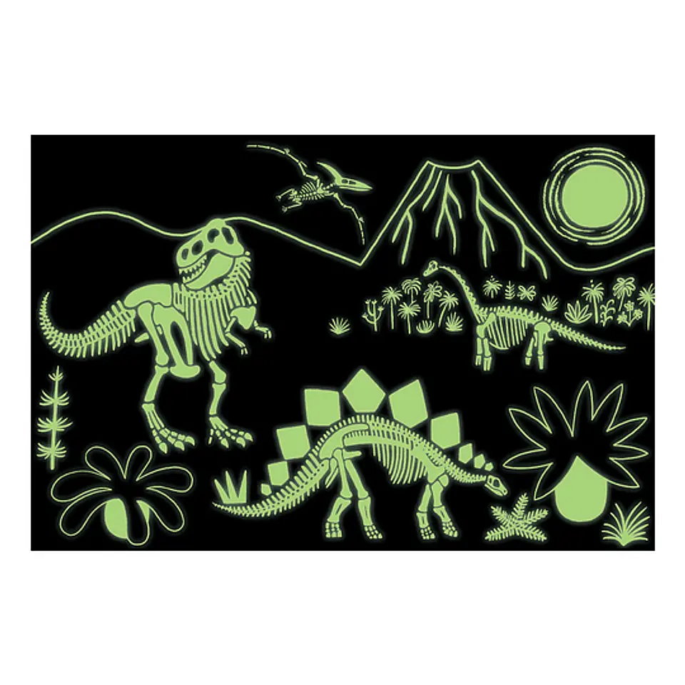 Puzzle Dinosaurios 100 piezas que brilla en la oscuridad 3