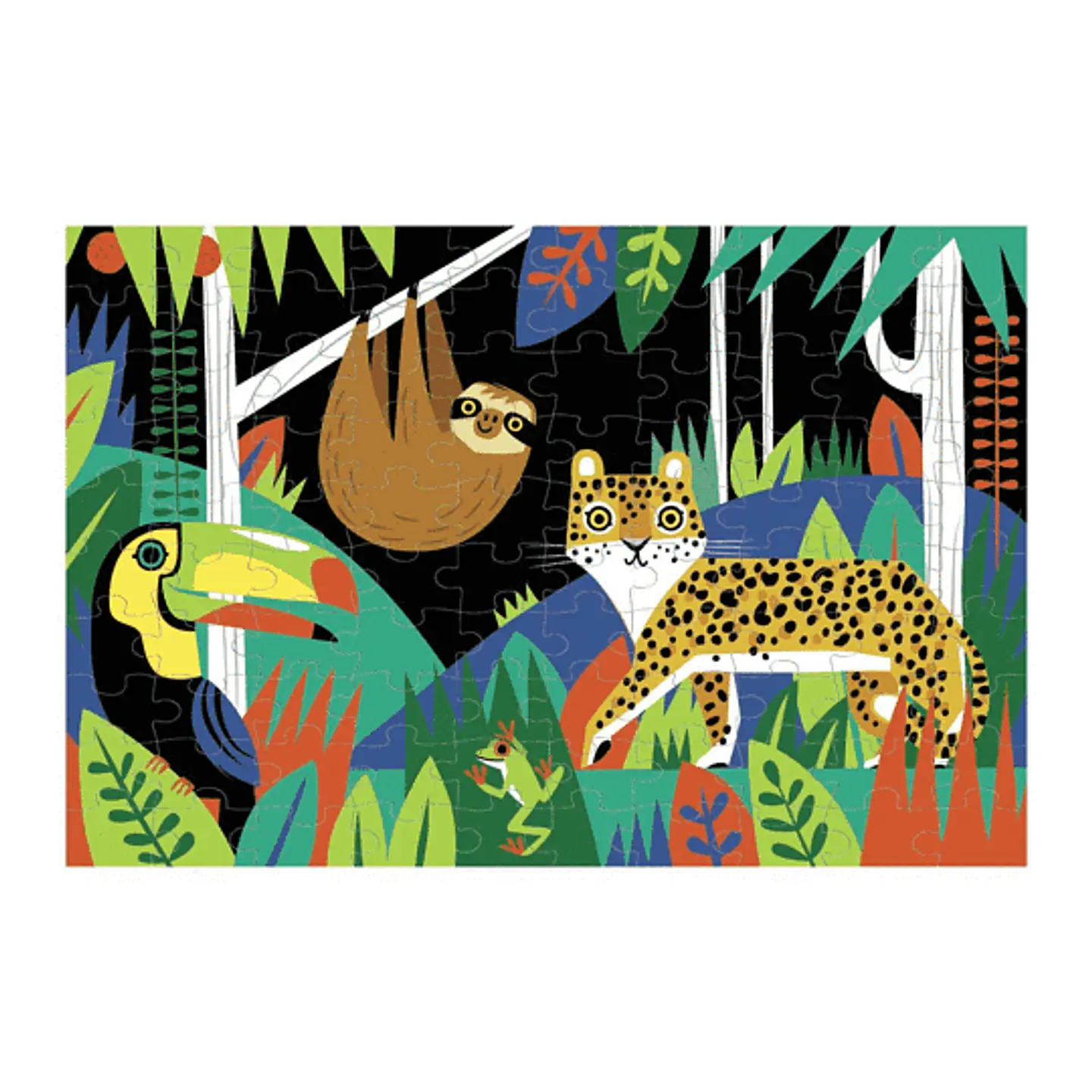 Puzzle La Selva 100 piezas que brilla en la oscuridad 2