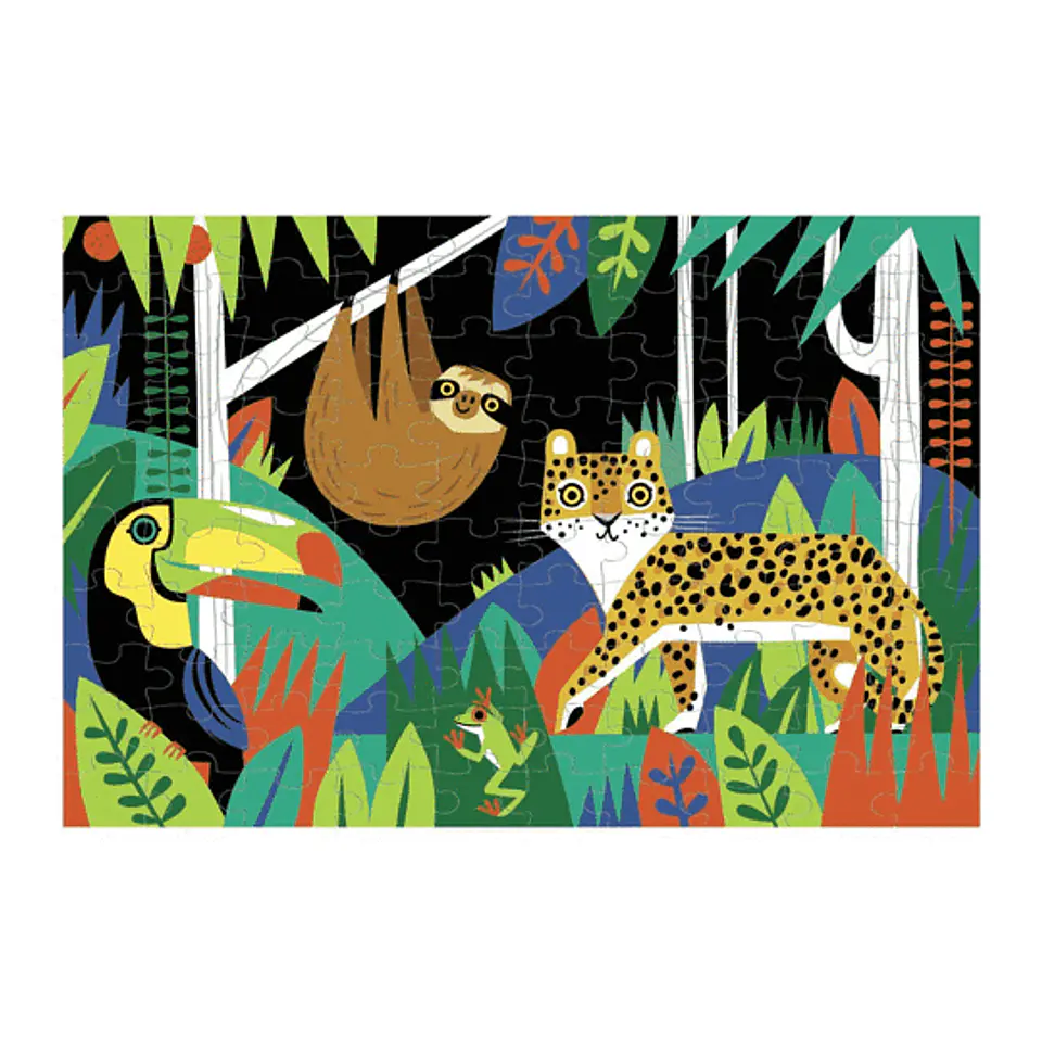Puzzle La Selva 100 piezas que brilla en la oscuridad 2