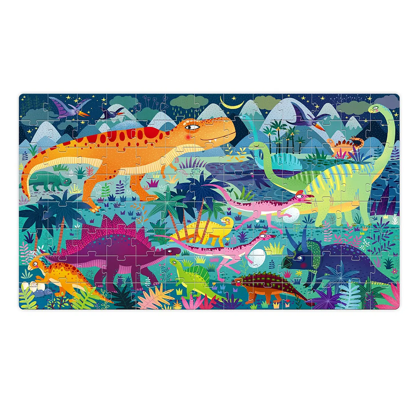 Puzzle Dinosaurios 104 Piezas con maleta 2