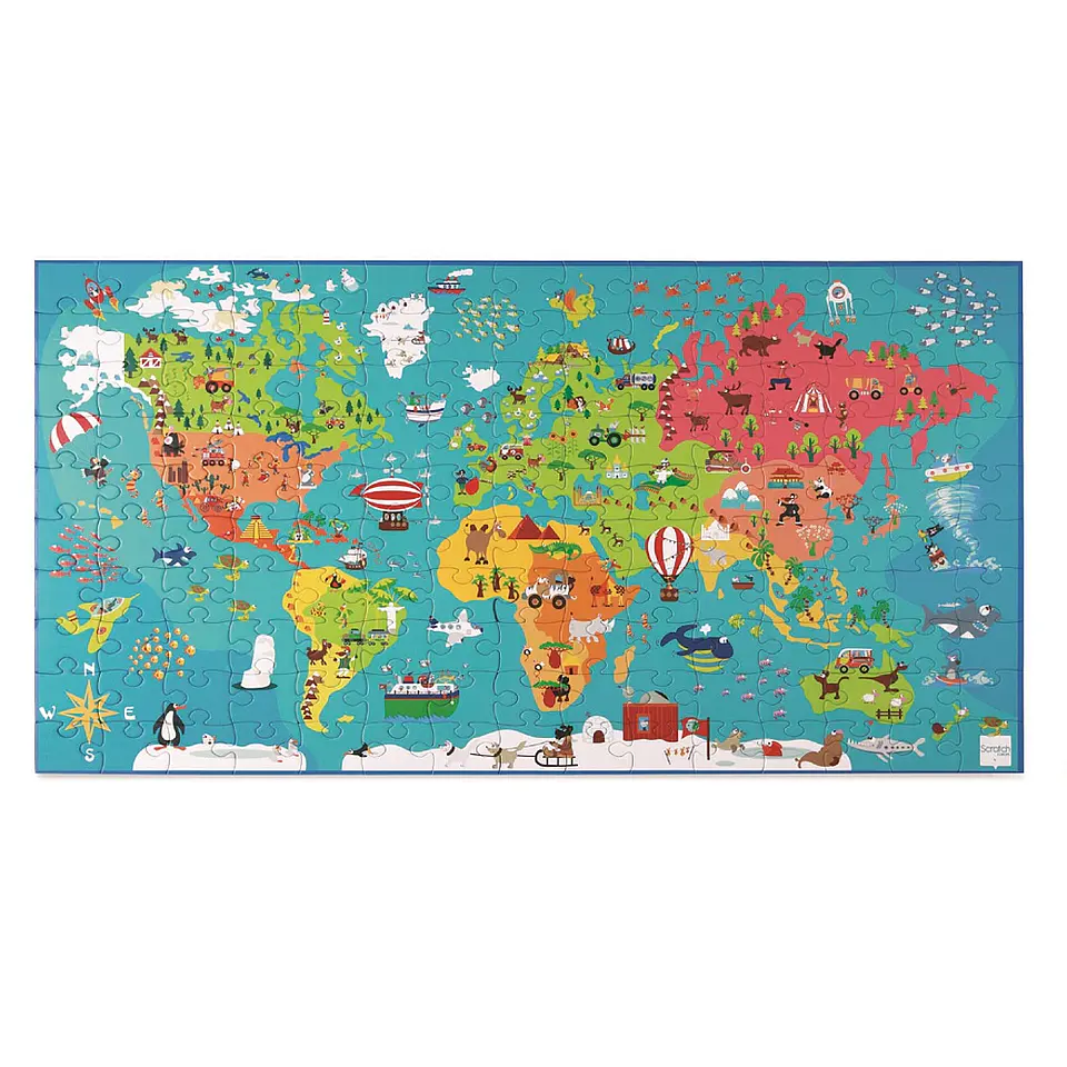 Puzzle Mapa del Mundo 150pcs 2