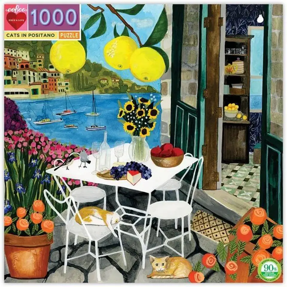 Puzzle Cats in Positano 1.000 piezas 1