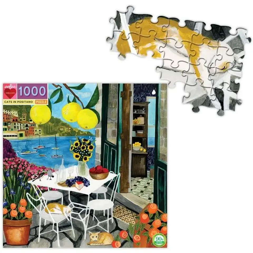 Puzzle Cats in Positano 1.000 piezas 2