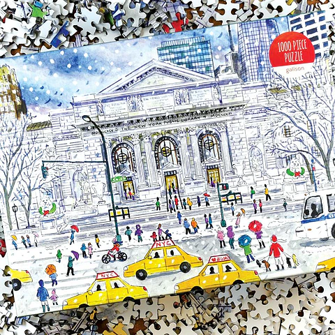 Puzzle New York Public Library By Michael Storrings 1.000 piezas