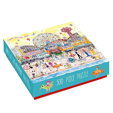 Puzzle Summer at the Amusement Park by Michael Storrings 500 piezas