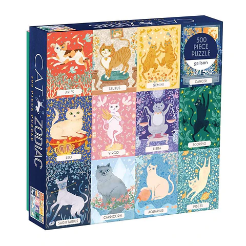 Puzzle Cat Zodiac 500 piezas Galison