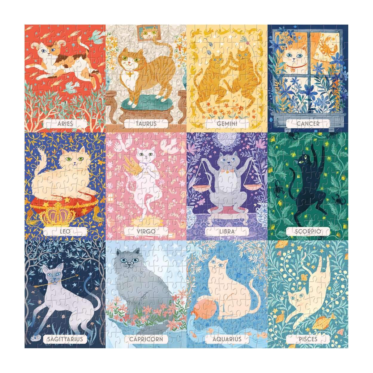 Puzzle Cat Zodiac 500 piezas Galison 2