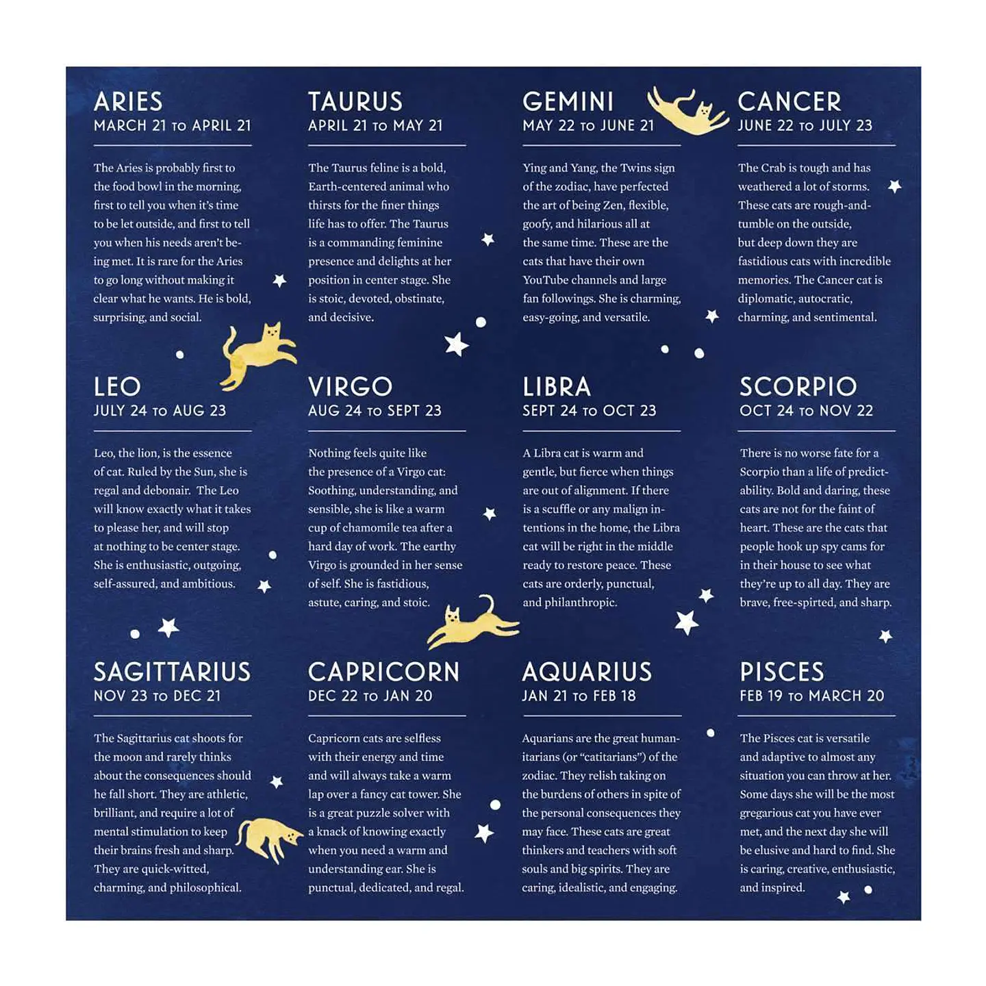 Puzzle Cat Zodiac 500 piezas Galison 4