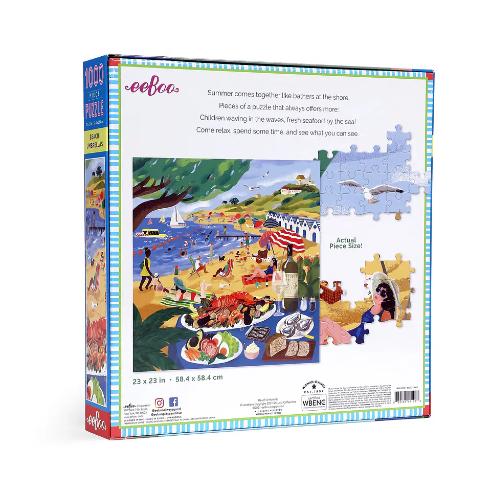 Puzzle Beach Umbrellas 1.000 piezas 3