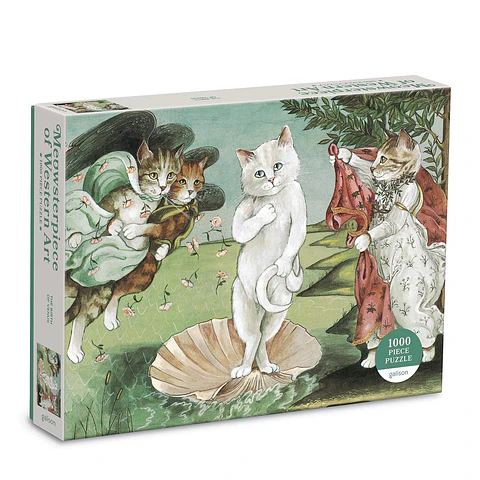 Puzzle Birth of Venus Meowsterpiece of Western Art 1.000 piezas