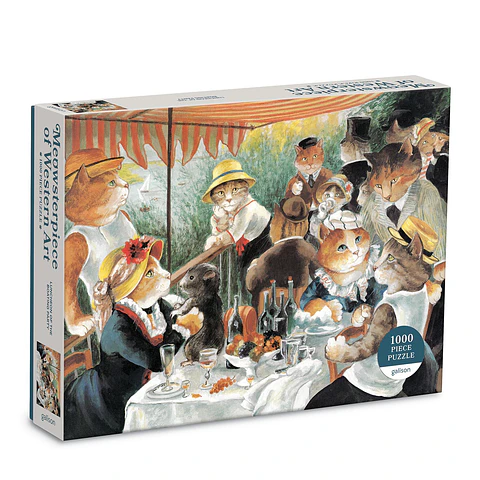 Puzzle Luncheon of the Boating Party Meowsterpiece of Western Art 1.000 piezas