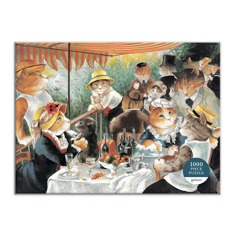 Puzzle Luncheon of the Boating Party Meowsterpiece of Western Art 1.000 piezas 2