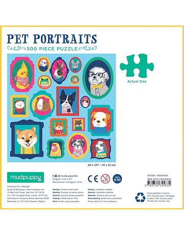 Puzzle Pet Portraits 500 Piezas