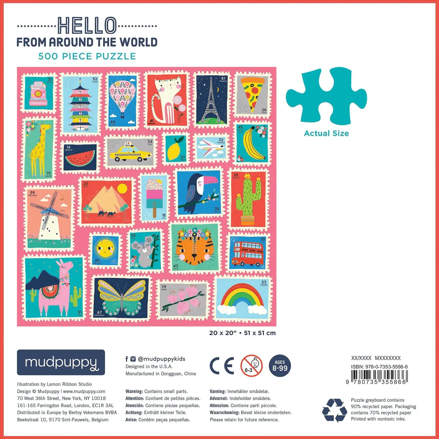Puzzle Hello From Around the World 500 Piezas 3