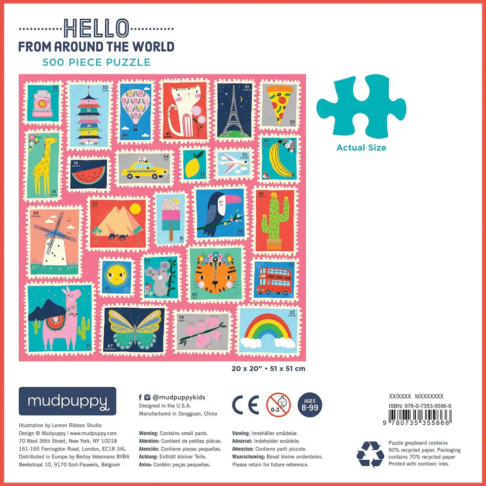 Puzzle Hello From Around the World 500 Piezas 3
