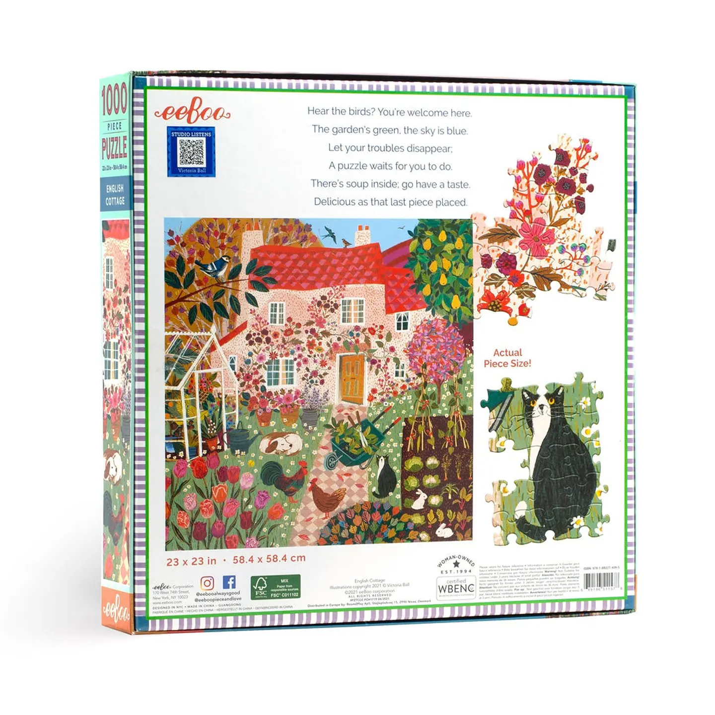 Puzzle English Cottage 1.000 piezas  2