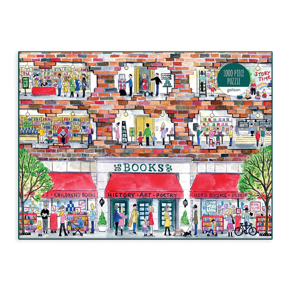 Puzzle A day at the Bookstore By Michael Storrings 1.000 piezas 2