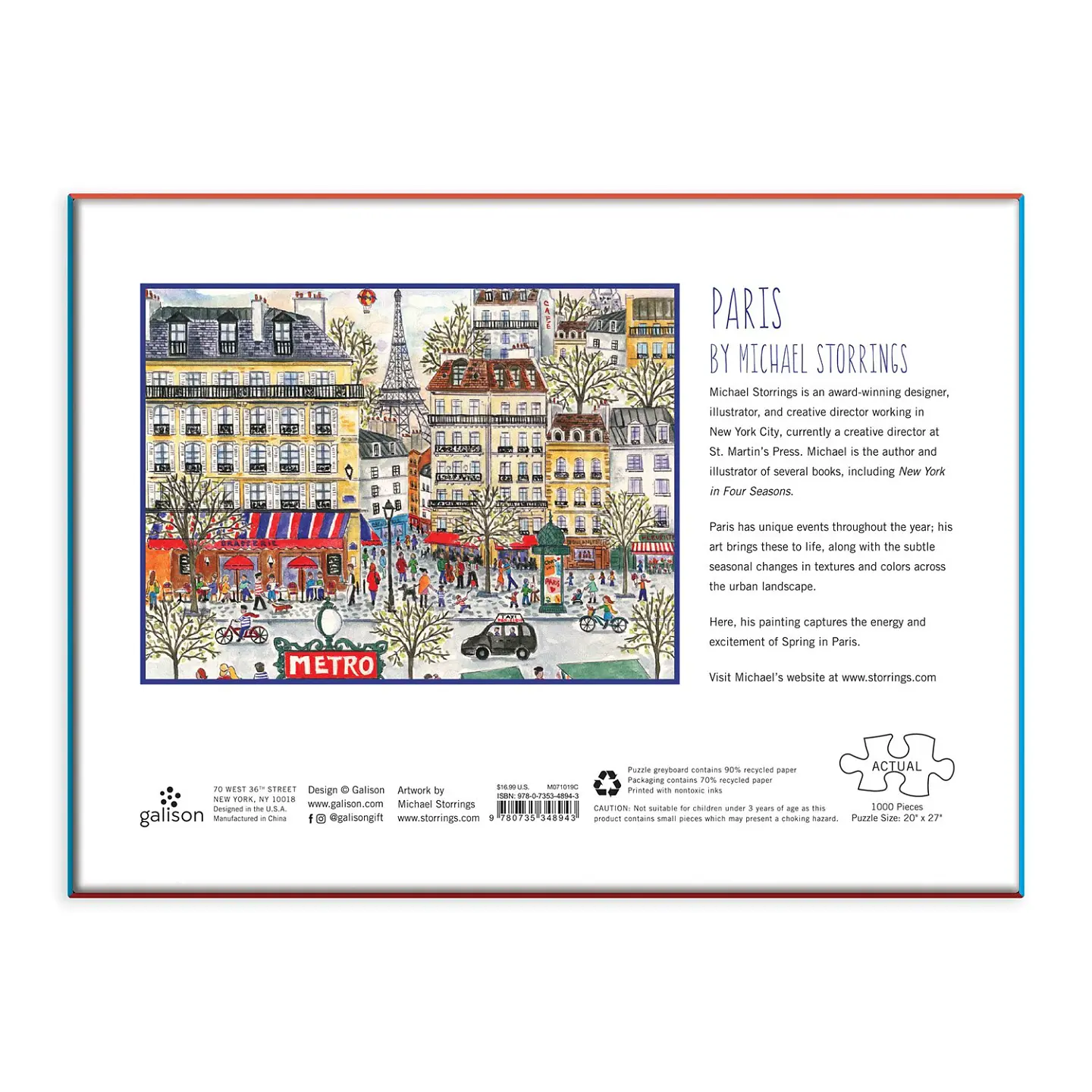 Puzzle Paris By Michael Storrings 1.000 piezas 5