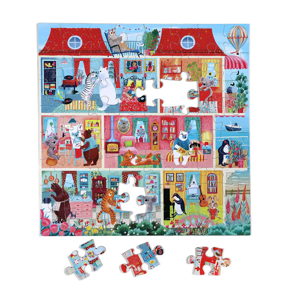 Puzzle infantil Koala House Party 64 piezas 3