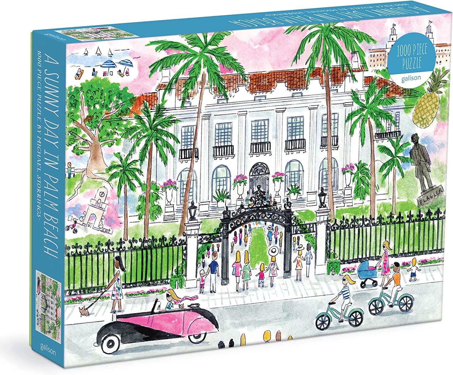 Puzzle A Sunny Day in Palm Beach Michael Storrings 1.000 piezas 1