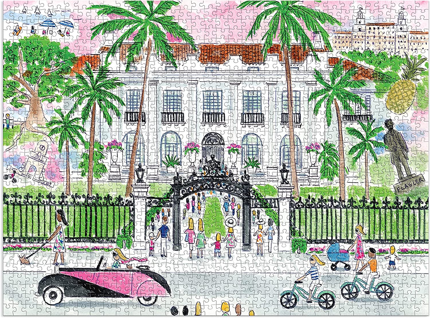 Puzzle A Sunny Day in Palm Beach Michael Storrings 1.000 piezas 3