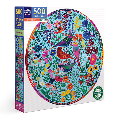 Puzzle redondo Four Birds 500 piezas