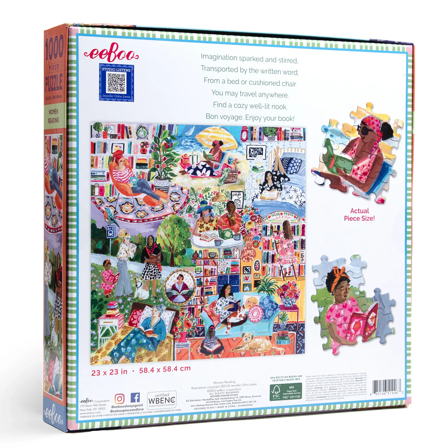 Puzzle Women Reading 1.000 piezas 5