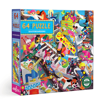 Puzzle infantil Skateboarders 64 piezas