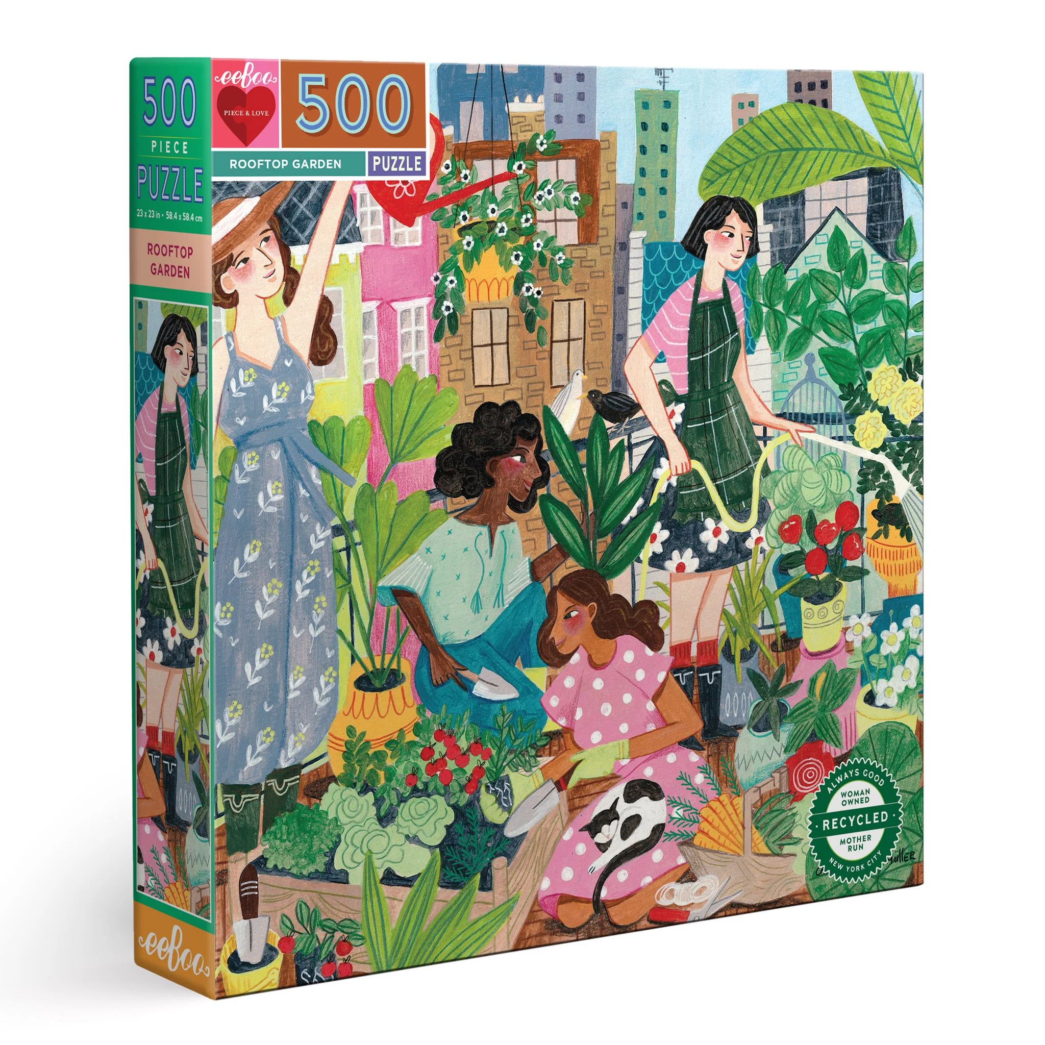 Puzzle cuadrado Rooftop Garden 500 piezas 1