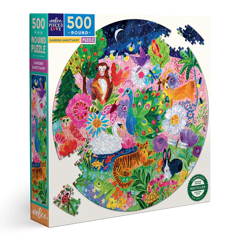 Puzzle redondo Garden Sanctuary 500 piezas