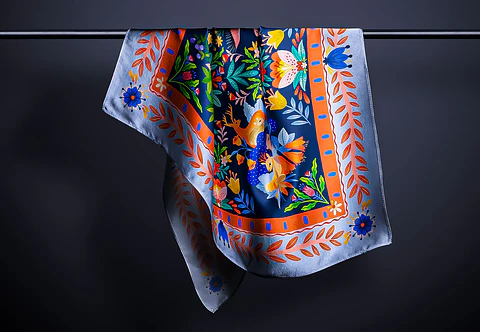 Pañuelo FAUNA colaboración Pepa Espinoza