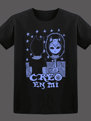Polera Sad Studio - Creo en Mi - Negra y Azul