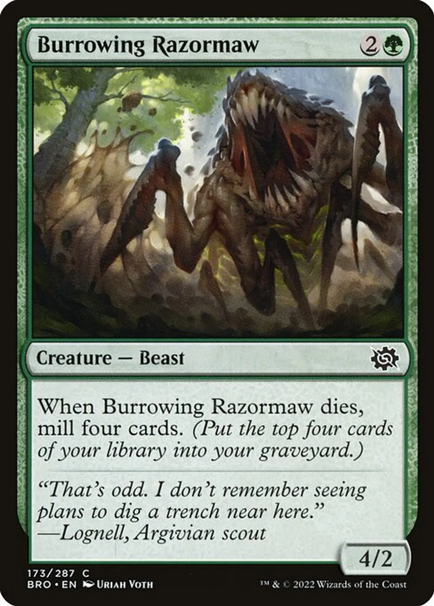 Burrowing Razormaw 1
