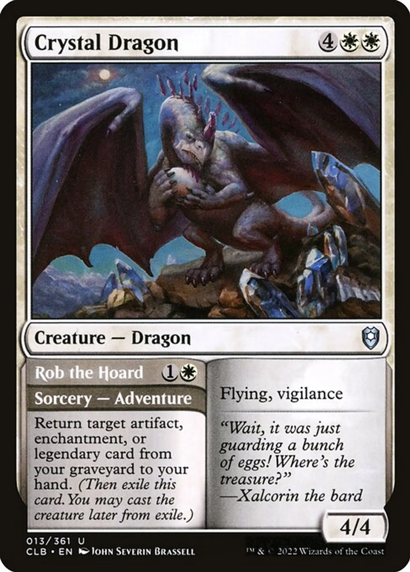 Crystal Dragon // Rob the Hoard 1