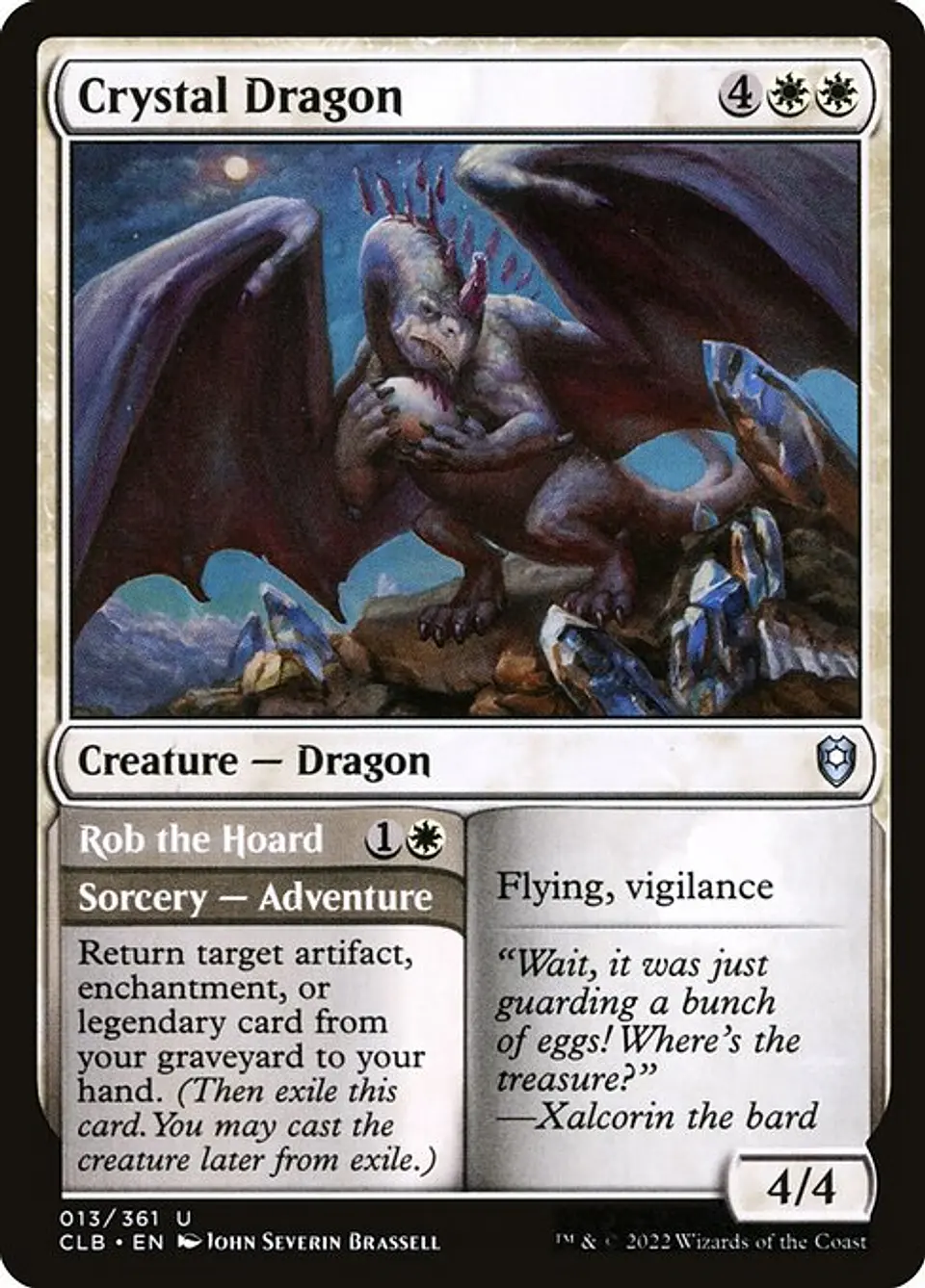 Crystal Dragon // Rob the Hoard 1