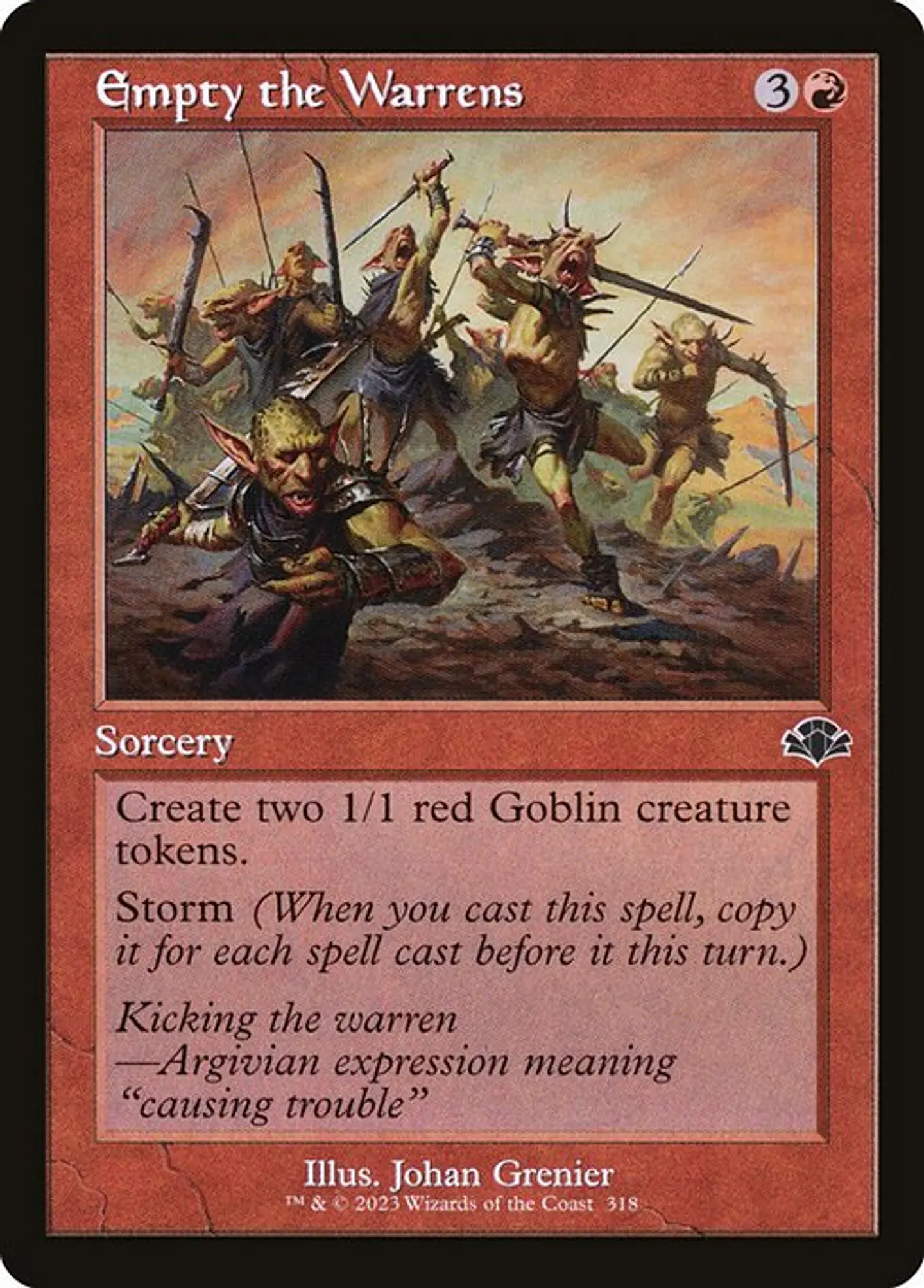 Empty the Warrens (Retro Frame) 1