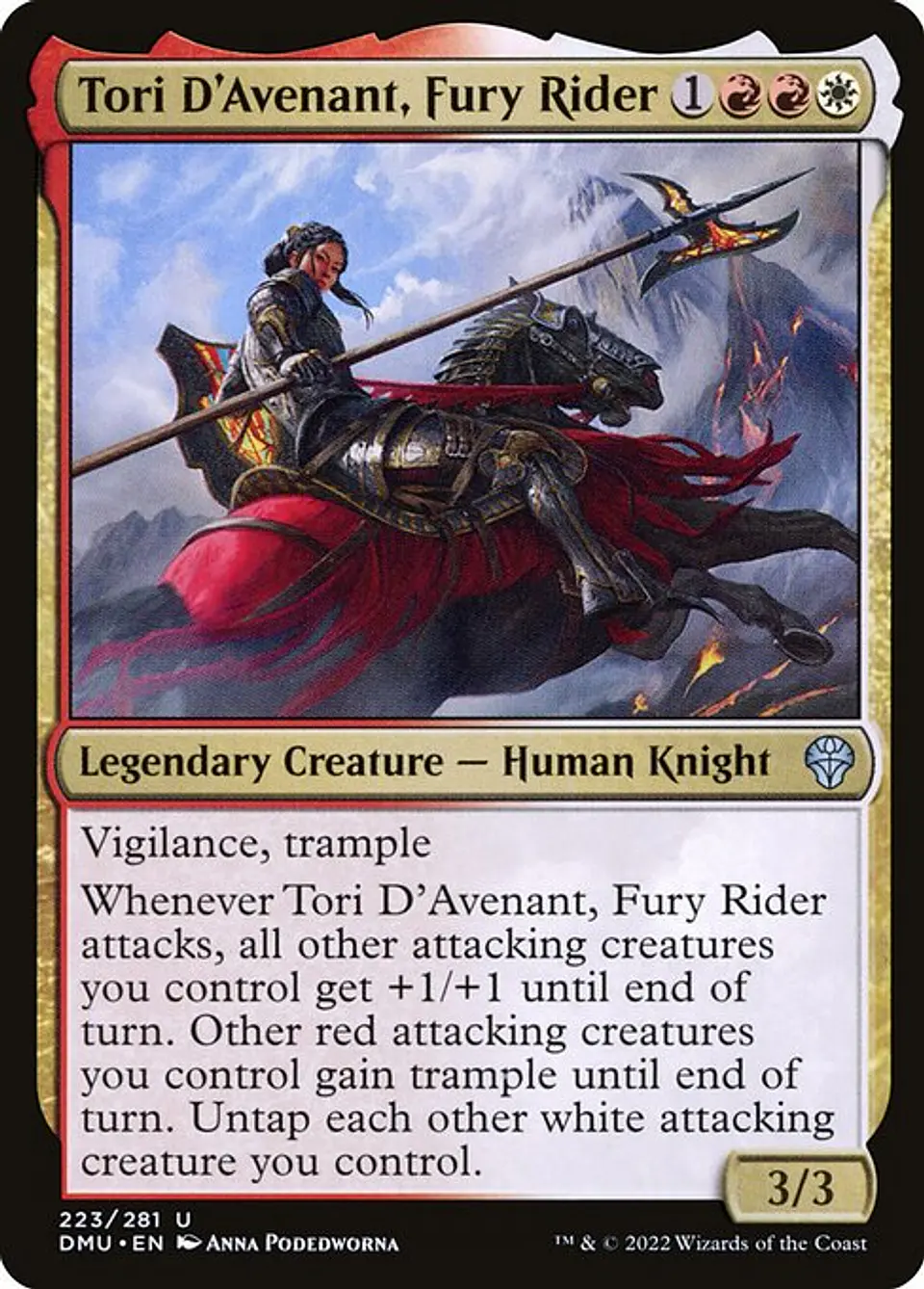 Tori D'Avenant, Fury Rider 1
