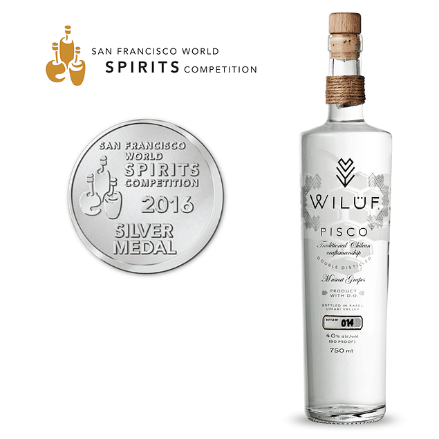 Pisco Wilüf 40º Promo 6 Unidades