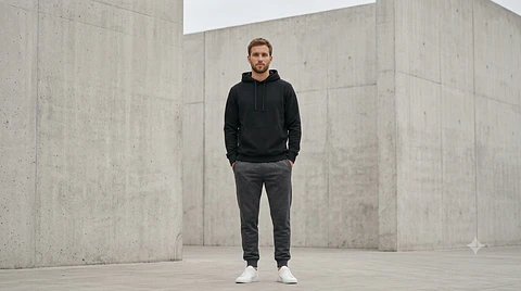 HOODIE LAB POLERON CON GORRO PARA HOMBRE