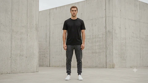 TEE LAB POLERA CUELLO REDONDO PARA HOMBRE