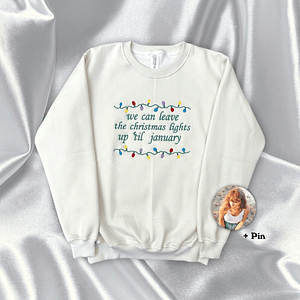 Polera Bordada Taylor Swift - Lover (Christmas Lights)