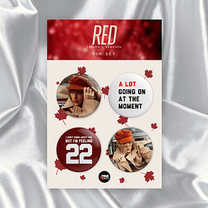 Taylor Swift - RED (Taylor’s Version) Pin Set